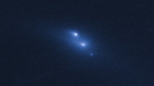 Fragments of an asteroid that was spotted shattering apart by the Hubble Space Telescope. Credit: NASA, ESA, D. Jewitt (UCLA)