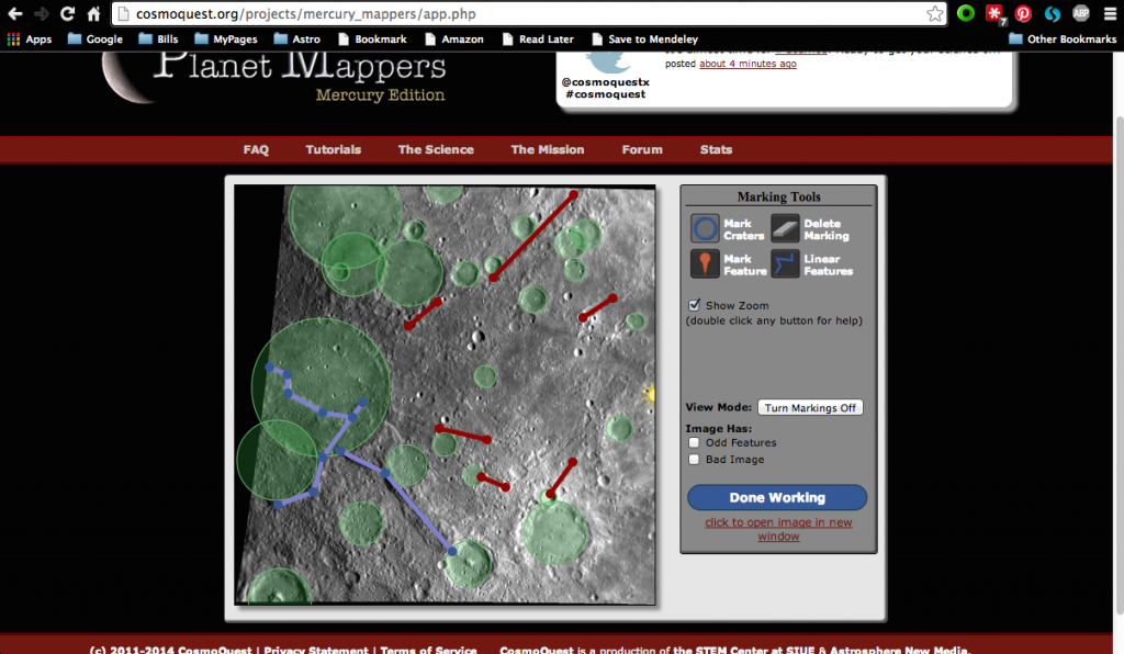 Some recent Mercury mapping by Nicole