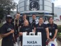 CosmoQuest Goes to a Launch: Part 1- Kennedy Space Center Our CosmoQuest team at the launch! Front Row L-R: James, Susie, Pamela, Anna. Back Row: Grigori, Cory, Ryan. Credit: CosmoQuest