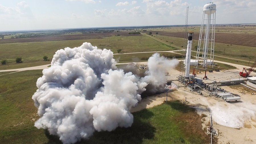 SpaceX Falcon 9 Rocket Test Fire