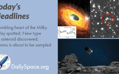 Twinkling heart of the Milky Way spotted; New type of asteroid discovered; Bennu is about to be sampled