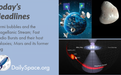 Fermi bubbles and the Magellanic Stream; Fast Radio Bursts and their host galaxies; Mars and its former ring