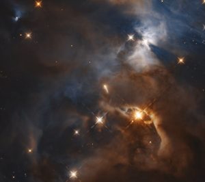 Hubble Watches the “Flapping” of Cosmic Bat Shadow