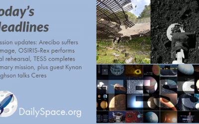 Mission updates: Arecibo suffers damage, OSIRIS-Rex performs final rehearsal, TESS completes primary mission, plus guest Kynan Hughson talks Ceres