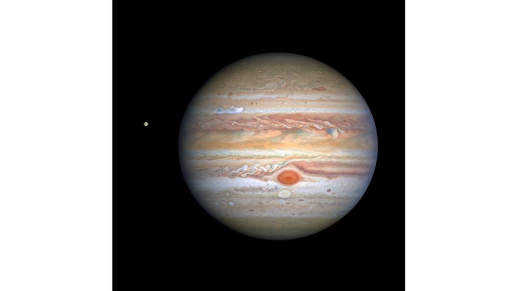 Hubble Captures Crisp New Image of Jupiter & Europa