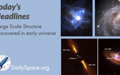 Large Scale Structure discovered in early universe