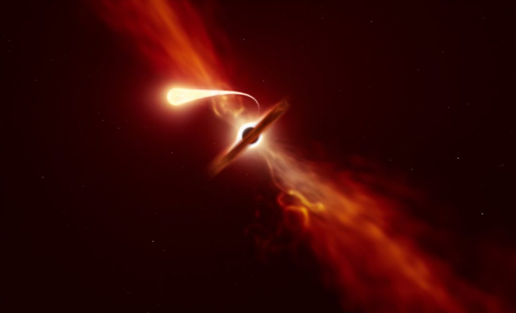 Star Dies by Black Hole Spaghettification