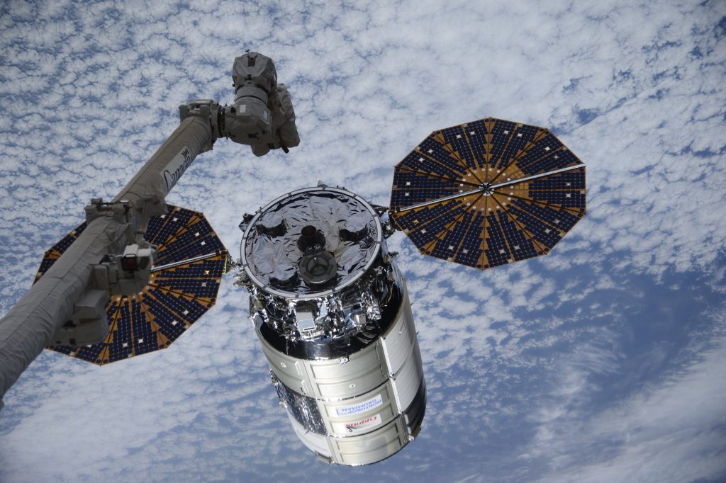 Cygnus supply ship reaches space station with titanium toilet