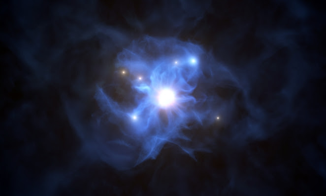 Web of the Giant — Large-Scale Structure Around Distant Quasar