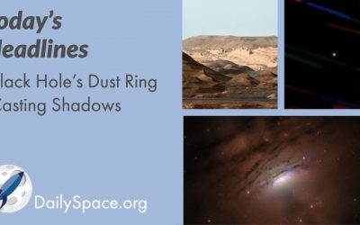 Black Hole’s Dust Ring Casting Shadows