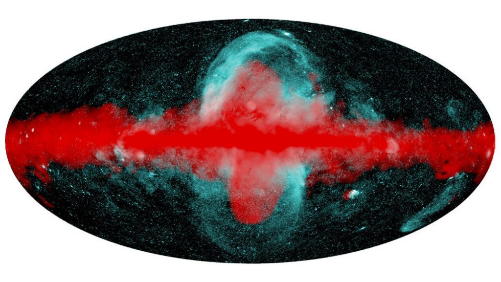 Enormous X-ray bubbles balloon from the center of the Milky Way