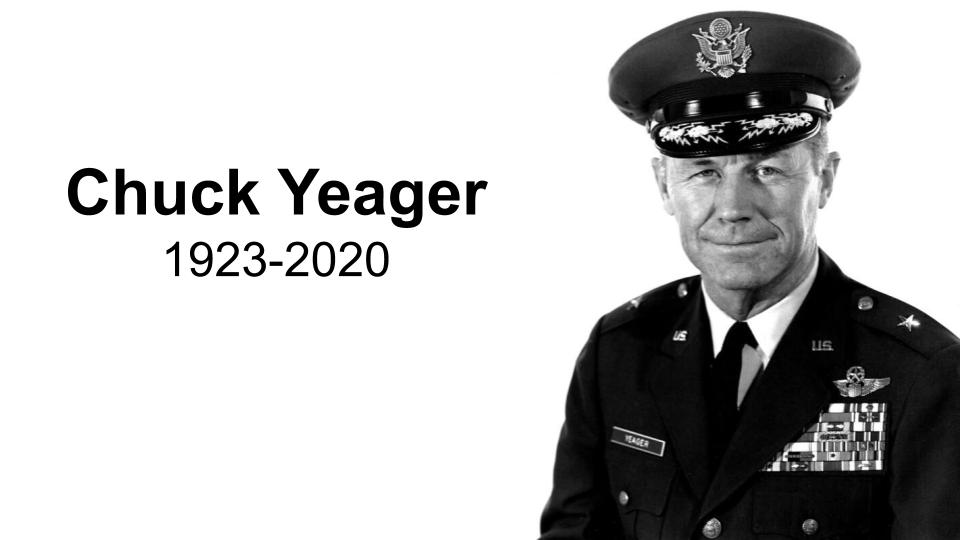 Chuck Yeager, 1st to break the sound barrier, dies at 97