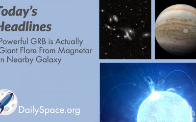 Powerful GRB is Actually Giant Flare From Magnetar in Nearby Galaxy