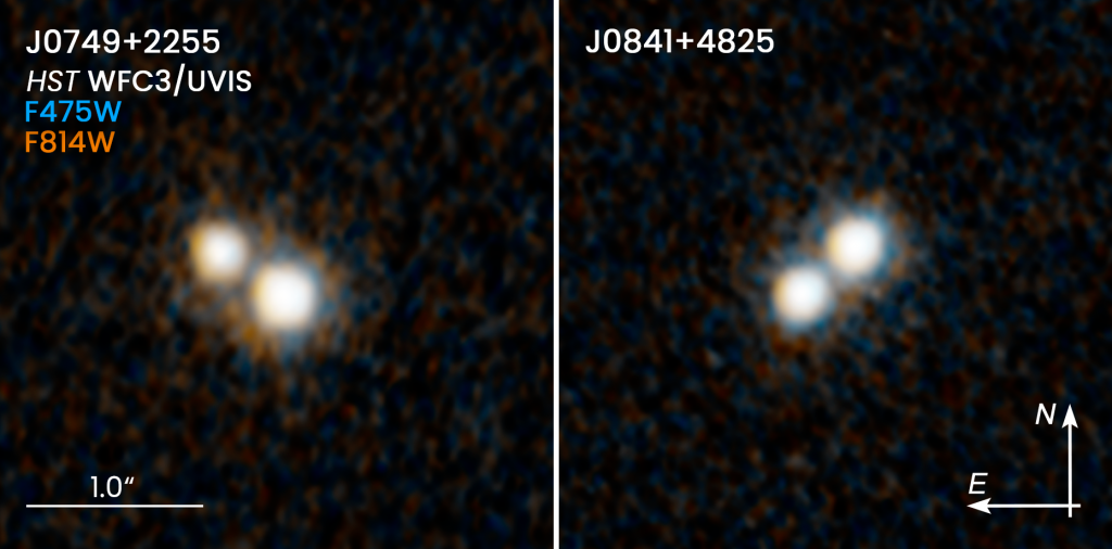 Quasar Pair Found in Far Distant Merging Galaxies