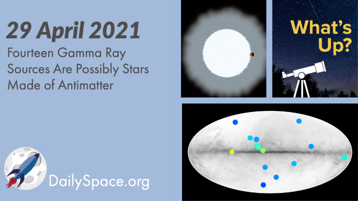 Fourteen Gamma Ray Sources Are Possibly Stars Made of Antimatter