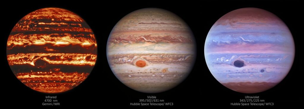 Detailed Images of Jupiter Showcase Capabilities of Multiwavelength Astronomy