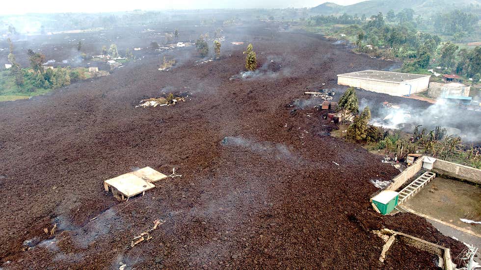 Mount Nyiragongo Erupts, Resulting in Deaths