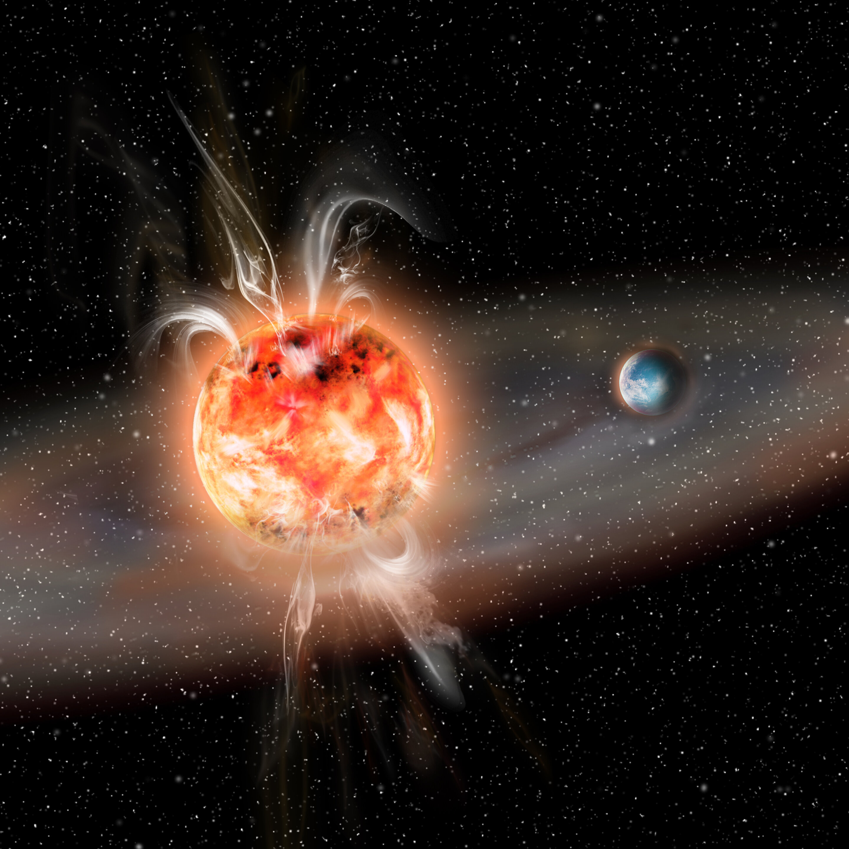Red Dwarf Superflares Less Harmful Than Thought