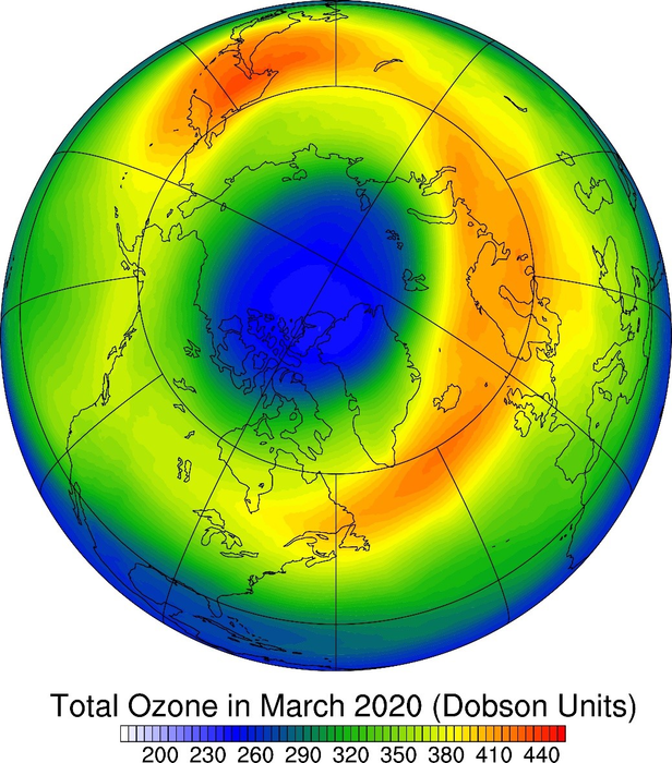 New Northern Ozone Hole Discovered
