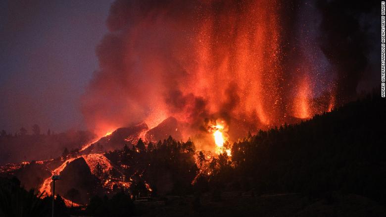 Cumbre Vieja Volcano Erupts in Canary Islands