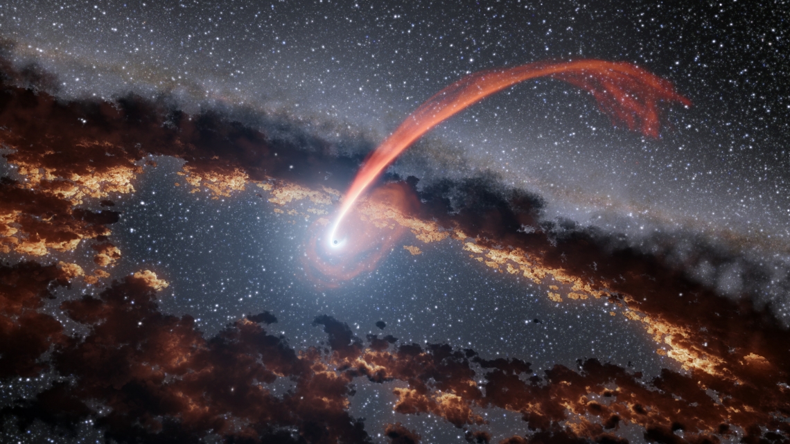 Black Holes Shreds Star, Enabling Mass Measurement