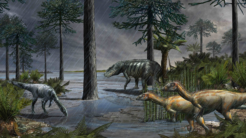 Volcanic Eruptions Lead to Rain Lead to Giant Dinosaurs
