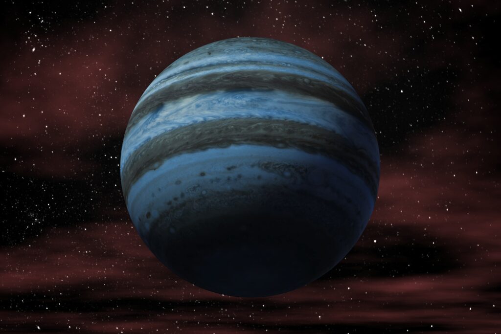 A New, Distant, Fluffy Exo-Jupiter is Found