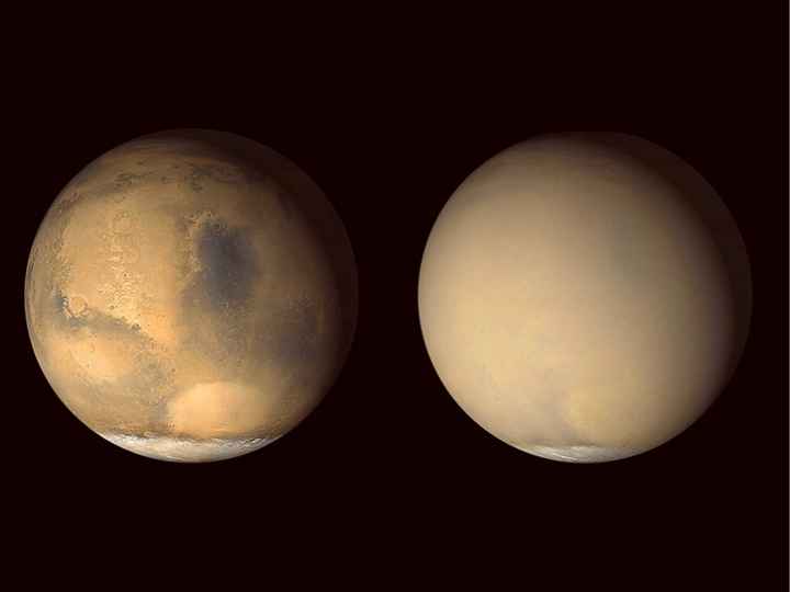 The Sun Drives Martian Dust Storms