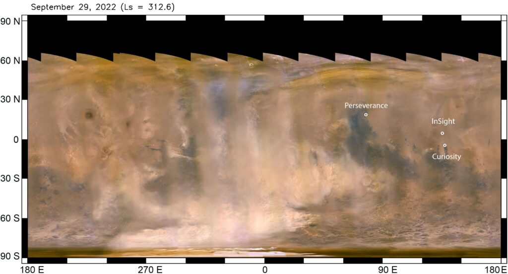 InSight Lander Faces Winter Dust Storms