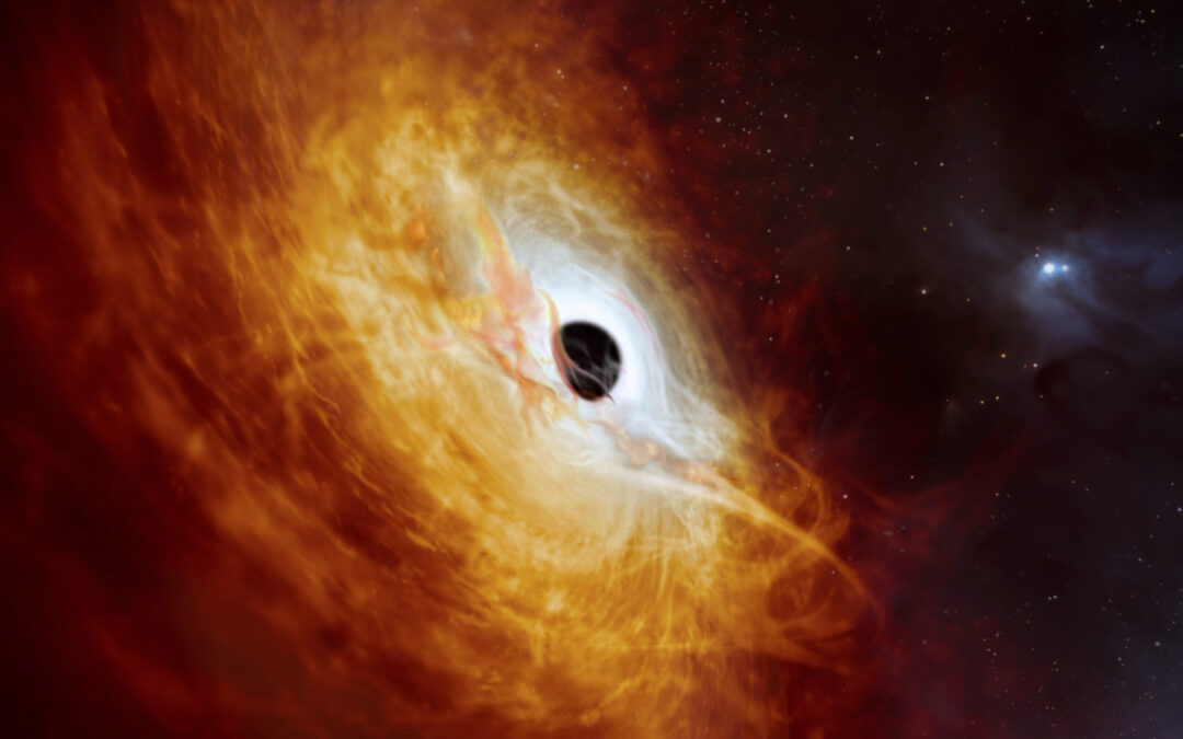Gluttonous Black Hole Eats One Sun’s Worth of Mass per Day