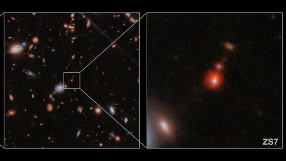 Galaxies caught in the act of merging their blackholes