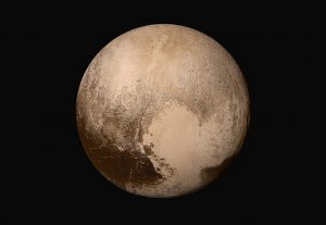 Pluto, the most famous Kuiper belt object, and the topic of one of our new CosmoAcademy classes. [Credit: NASA/JHUAPL/SwRI] 